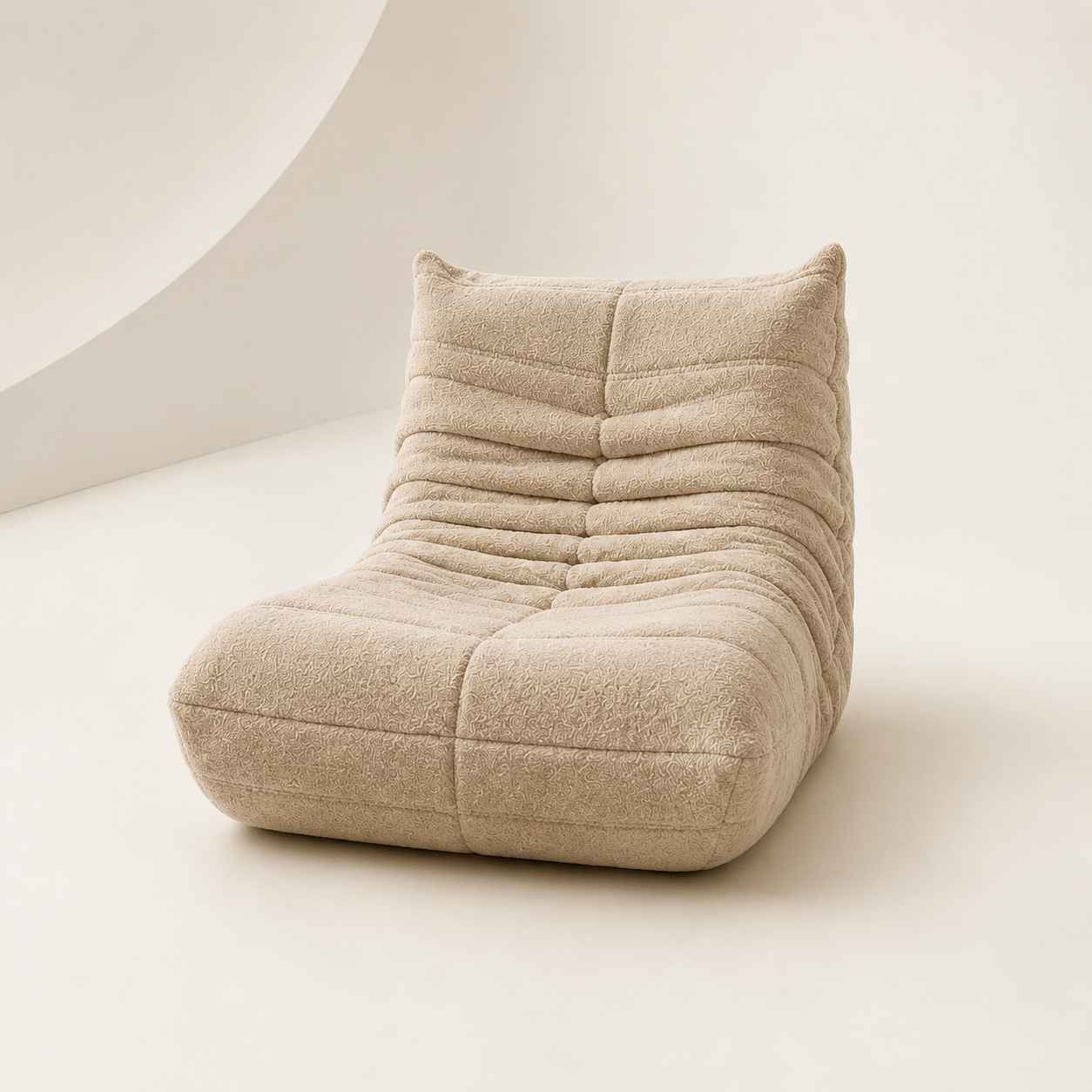 Fauteuil Chauffeuse 1 Place en Tissu Sherpa