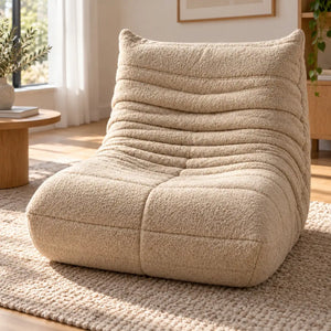 NEVA - Fauteuil Chauffeuse Moelleux en Sherpa
