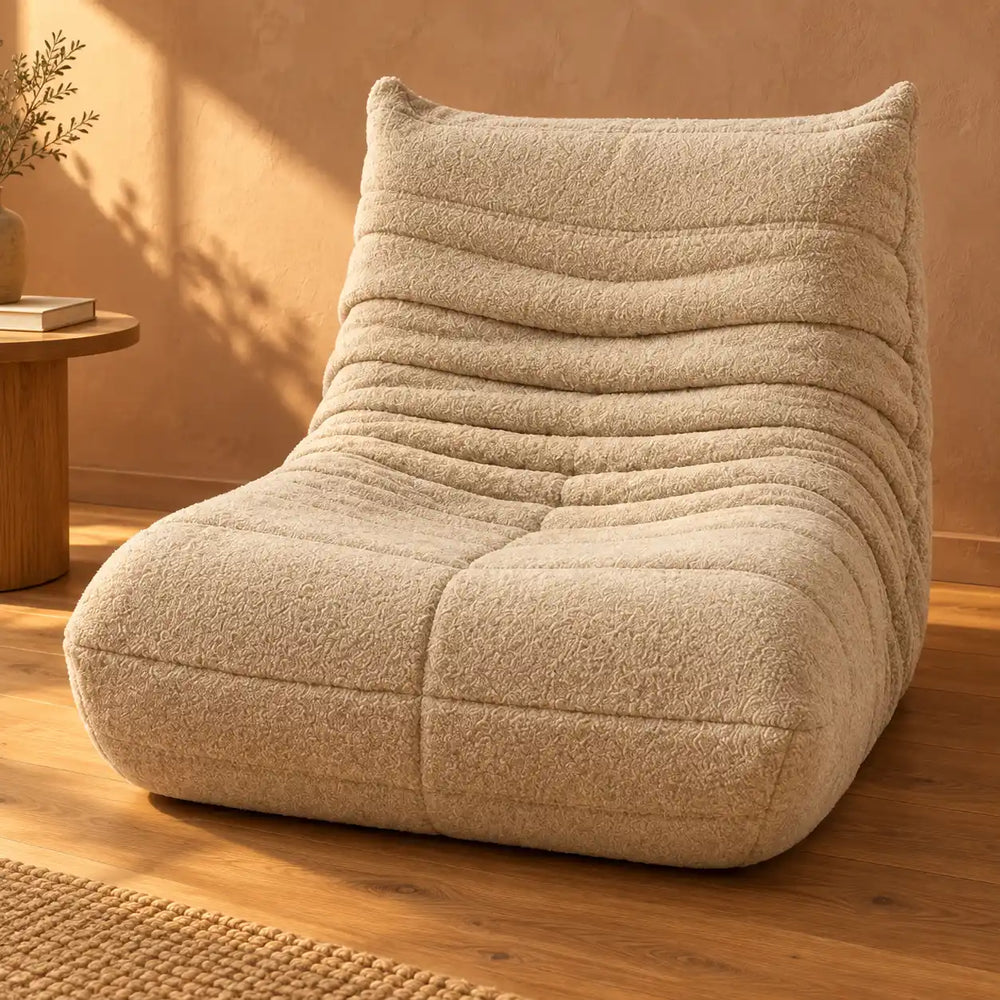 NEVA - Fauteuil Chauffeuse Moelleux en Sherpa