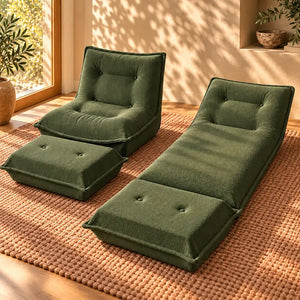 KIMA - Chauffeuse Convertible Relaxante avec Repose-Pieds
